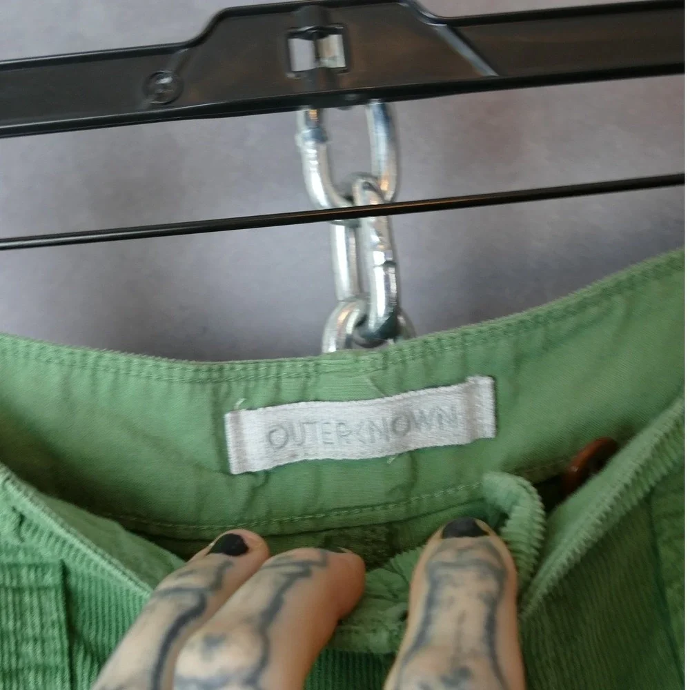 Outerknown Corduroy‎ Pants Green Utility Style Men Size 33x31